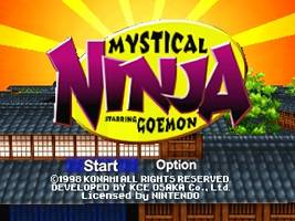 Mystical Ninja Starring Goemon Title Screen